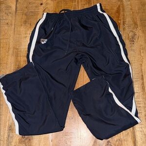 Diadora Men's Navy Joggers with White Accents